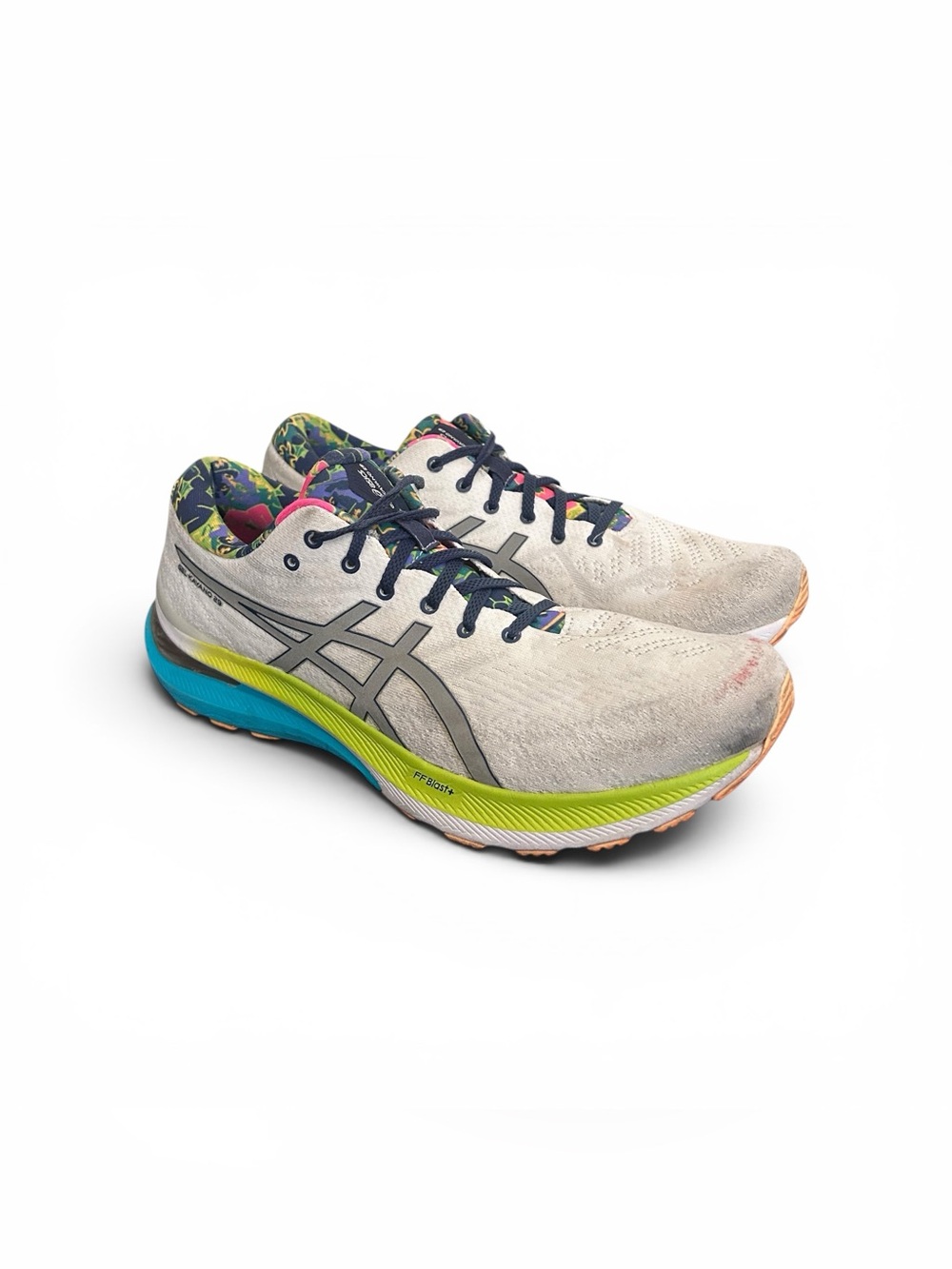 ASICS Men’s Gel Kayano 29 1011B628 Gray Blue Running Shoes US 13